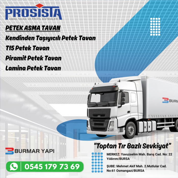 Kocaeli Petek Asma Tavan Fiyatları